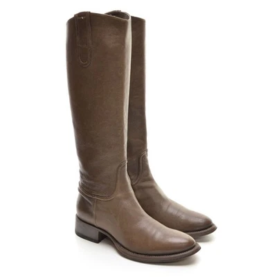 Womens Rocco P. Barneys Round Toe Riding Tall Boots 36 / 6 Brown Leather Shoes - Image 1 of 4