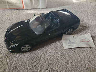 Nuevo en caja: Chevrolet Corvette 1997 cupé Franklin como nuevo modelo a escala 1/24 negro Foto 1 de 4