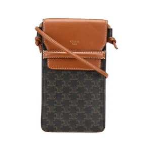 CELINE Triomphe Pouch Shoulder Bag Women 【Used】 - Picture 1 of 11
