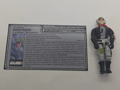 Figura Hasbro GI Joe Phantom X-19 Pilot Ghostrider 1988 de colección 100 % completa Foto 1 de 4