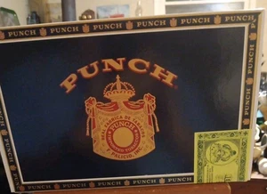 Empty Punch Cigar Box by Honduras American Tobacco 9.5 x 6 x 2" - Picture 1 of 3