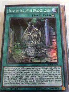 YUGIOH Ruins of the Divine Dragon Lords Super Rare 1st Edition SR02-EN024 NM - Picture 1 of 1