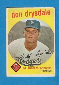 Topps 1959 HOF Don Drysdale Los Angeles Dodgers #387 - Picture 1 of 2