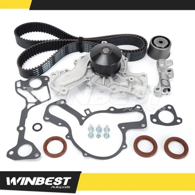 For 01-06 Mitsubishi Montero 3.5L 3.8L Timing Belt Kit Water Pump Tensioner Foto 1 de 4
