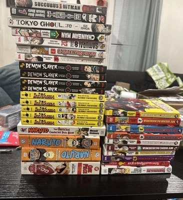 Lot Of 30 Mixed Manga Books English Includes My Hero Academia, Inuyasha And More - Image 1 of 4