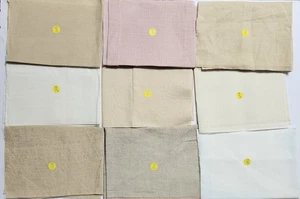 DYING TO STITCH CROSS STITCH LINEN LOT, DIFF. STITCH COUNTS, COLORS, SIZES (E) - Picture 1 of 4