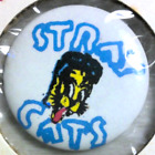 Vintage 1980s The STRAY CATS pin Rockabilly button UK badge Brian Setzer 1 1/4"