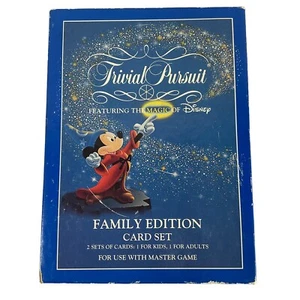 Trivial Pursuit Magic Of Disney Family Edition Card Set Adult Kids 1991 Vintage - Picture 1 of 10