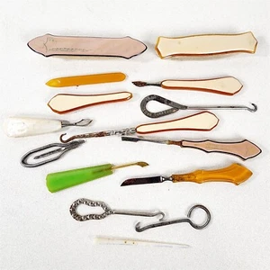 Lote De Colección De Herramientas De Gancho De Botón Para Acicalamiento De Uñas  - Imagen 1 de 10