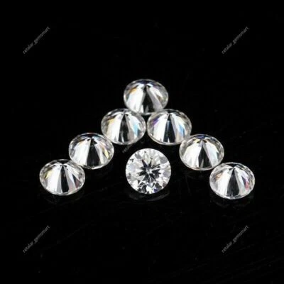 1.5 mm CVD Diamond DEF Color CVD/HPHT Lab Grown Loose Gemstones 100 PCS LOT - Image 1 of 4