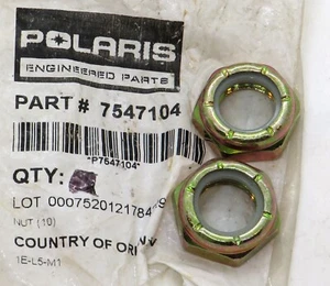 7547104 Polaris Front Strut Nyloc Nuts (set of 2) for many 550 600 700 800 900 - Picture 1 of 1