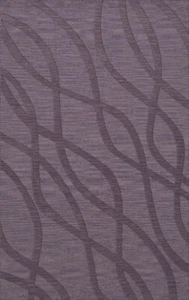 Purple Transitional Hand Hooked Waves Lines Stripes Area Rug Abstract DV10 - Picture 1 of 35