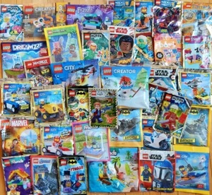 10 NEW LEGO RANDOM POLYBAG or FOIL BAG LOT minifig figure accessories minifigure - Picture 1 of 2