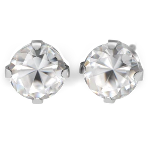 Sensitive by STUDEX, montura de corona Cubic zirconia pendientes redondos 7 mm, cirujanos - Imagen 1 de 1