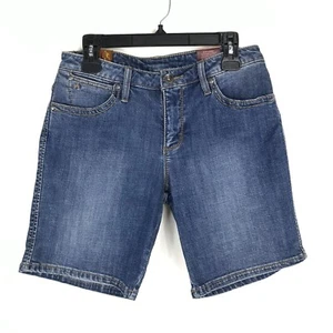 NUEVO Pantalón Corto de Denim Wrangler Aura Adelgazante Instantáneo Tiro Medio Para Mujer Talla 8 Elástico - Imagen 1 de 9