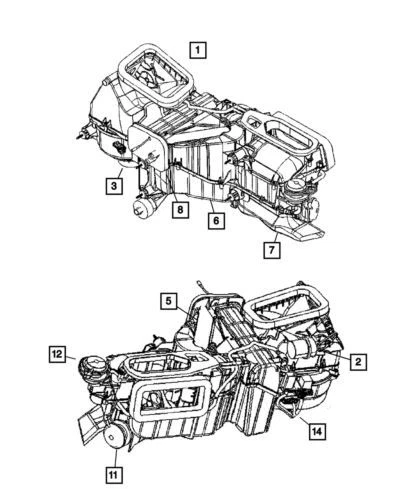 Genuine Mopar 2002-2007 Jeep Wrangler Front HVAC Blower Fan Motor 68028890AA - Image 1 of 1