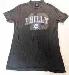 Philadelphia 76ers NBA T-Shirt Mens Large FISLL Gray & Black - Picture 1 of 8