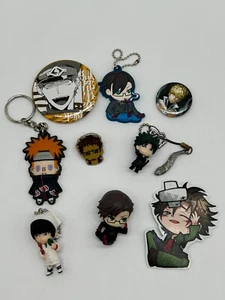 Drifters Naruto+ collectible keychain pin/badge set japan anime promo pize - Picture 1 of 1