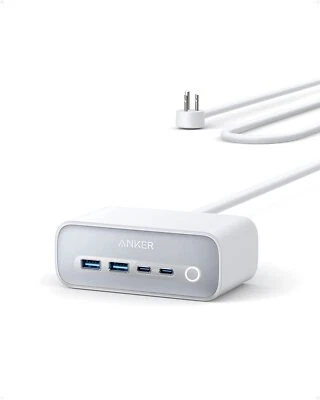 Anker 7-in-1 Strip 65W Power Delivery 5ft USB C&A &AC outlets Charging Station - Image 1 of 4