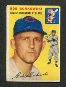 1954 Topps #138 Bob Borkowski Cincinnati Redlegs Baseball Card