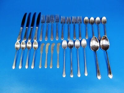 Romantique by Alvin Sterling Silver Flatware Service For 4, 30 pieces. - Image 1 of 4