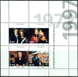 DENMARK-1997 – 25TH ANN, CORONATION QUEEN MARGRETHE -VF** - Imagen 1 de 1