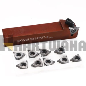 Lathe Threading Tool Vertical 30° Trapezoid T7 Carbide Threading Insert - Picture 1 of 11