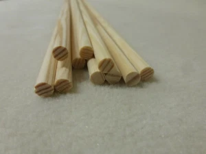 10Stk 90cm Rundleiste Kiefer 6mm Rundstab Holzleisten - Bild 1 von 1