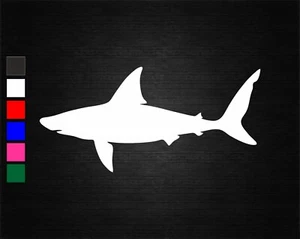 SHARK SEA ANIMAL VINYL DECAL STICKER BEDROOM/CAR/WALL/DOOR/LAPTOP/TABLET/WINDOW - Picture 1 of 7