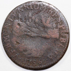 1786 Ryder 7 Vermont Colonial Copper - Picture 1 of 2