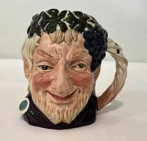 Taza jarra vintage Royal Doulton 1958 Bacchus Toby 4,25" - Imagen 1 de 7