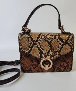 Aldo Finches Python Print Vegan Leather Handbag Mini Handbag Detachable Strap!  - Picture 1 of 9