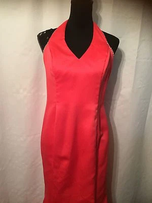 Vestido/vestido formal Faviana estilo halter espalda abierta talla 11/12 Foto 1 de 4