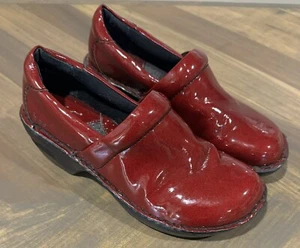 BOC Børn Womens Red BC1433 Vegan Patent Leather Clogs Shoes Size US 6 - Picture 1 of 10