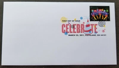 [SJ] USA US Neon Celebrate 2011 Firework (FDC) *color Postmark - Image 1 of 4
