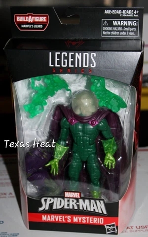 Marvel Legends Mysterio Lizard BAF 6 Inch Figure Spiderman New In Box Cover