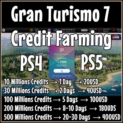 Gran Turismo 7 Cash Cr Credits Licencia Oro Platino PS4 y PS5 Foto 1 de 3