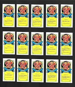 CIGARETTE/TRADE/CARDS. Primrose Confectionery.CUP-TIE QUIZ.(1973).(Full Set 25). - Picture 1 of 1