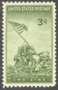 Scott 929, the 3¢ Iwo Jima (Marines) Issue From 1945 - Mint, Never Hinged - Picture 1 of 1