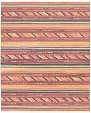 Vintage Hand Woven Turkish Carpet 8'2" x 10'3" Traditional Wool Kilim Rug