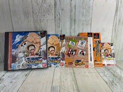 PS1 ONE PIECE Tobidase Kaizokudan Japan Version Bandai - With OBI Card USED Game - Image 1 of 4