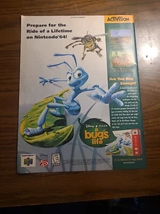 Disney Pixar A Bugs Life Video Game Print Ad 1999 8x11 Great To Frame - Picture 1 of 1