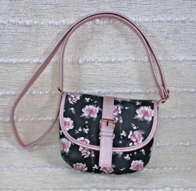 Disney LOUNGEFLY Минни-Маус розовый цветочный седло сумка через плечо сумочка - Изображение 1 из 4