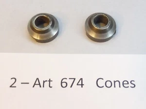 2 - Campagnolo Nuovo Record Pedal Axle Cones ( Art. 674 ) - NOS L'eroica - Picture 1 of 5