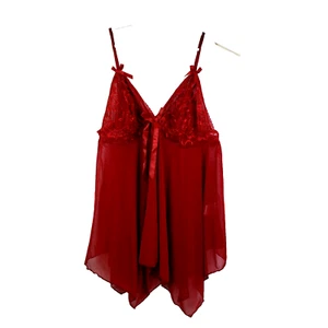 Avidlove Womens Size XXL Red Lace Babydoll V Neck Lingerie Sleepwear - Picture 1 of 7