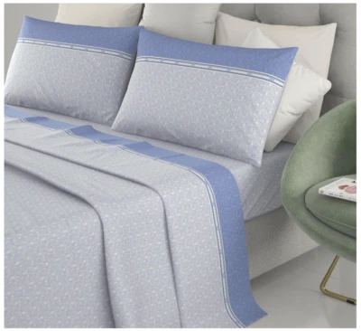 Lenzuola Set Completo Letto Cotone 1 Piazza e Mezzo Sotto Sopra e Federa fantasi - Immagine 1 di 4