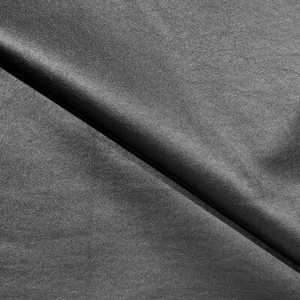Soft Leather Look Fabric - Metallic Steel Grey - Faux Leather Craft Fabric - Picture 1 of 3