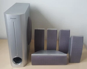 PIONEER S-DV313 5.1 CHANNELS SURROUND SOUND SPEAKERS SET HOME THEATRE - Picture 1 of 9