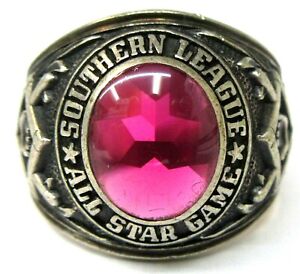 1970 SOUTHERN LEAGUE ALL-STAR GAME minor league Baseball Sterling Silver ring