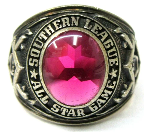 1970 SOUTHERN LEAGUE ALL-STAR GAME minor league Baseball Sterling Silver ring Cover